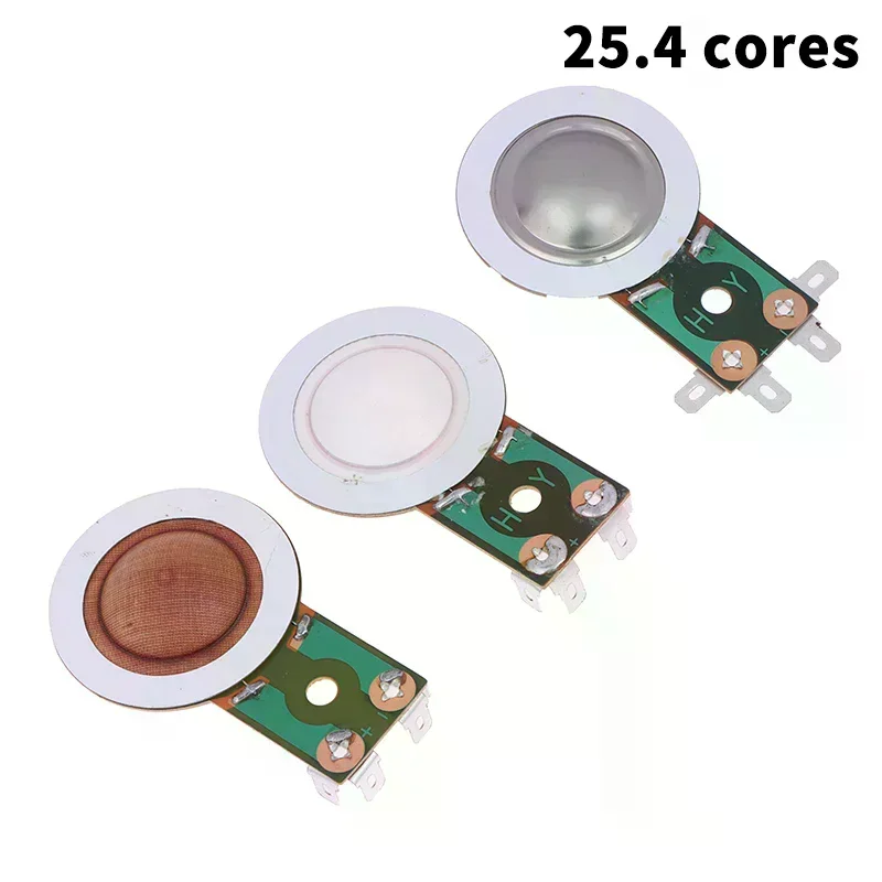 25.4MM Tweeters Voice Coil Round Speaker Treble Coil Replacement Horn Titanium Film Copper Clad Alumium Diaphragm