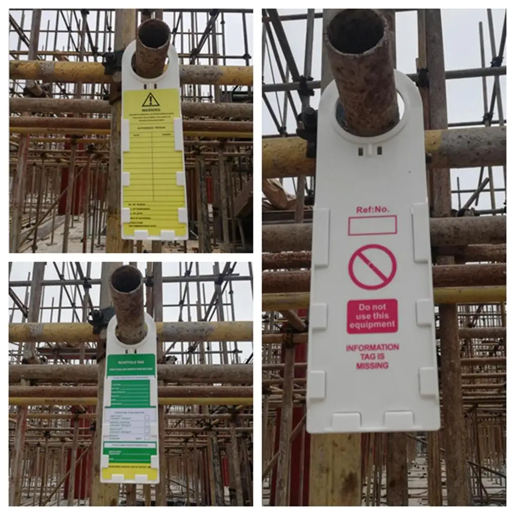 Security Accident Prevention Tag & Holder Scaffolding Inspection Card