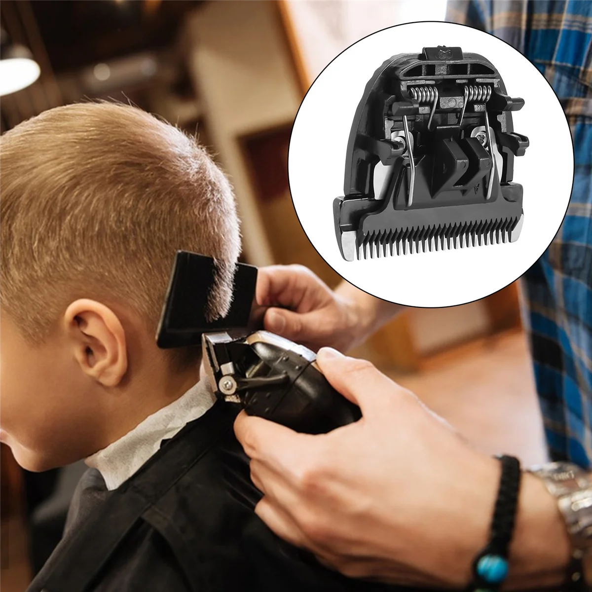 หัวมีดไทเทเนียมเซรามิกสีดำตัดแต่งขนสุนัขสำหรับ Baorun P2 P6 P3 P9 S1 ZP-295 Lili ZP-293 4