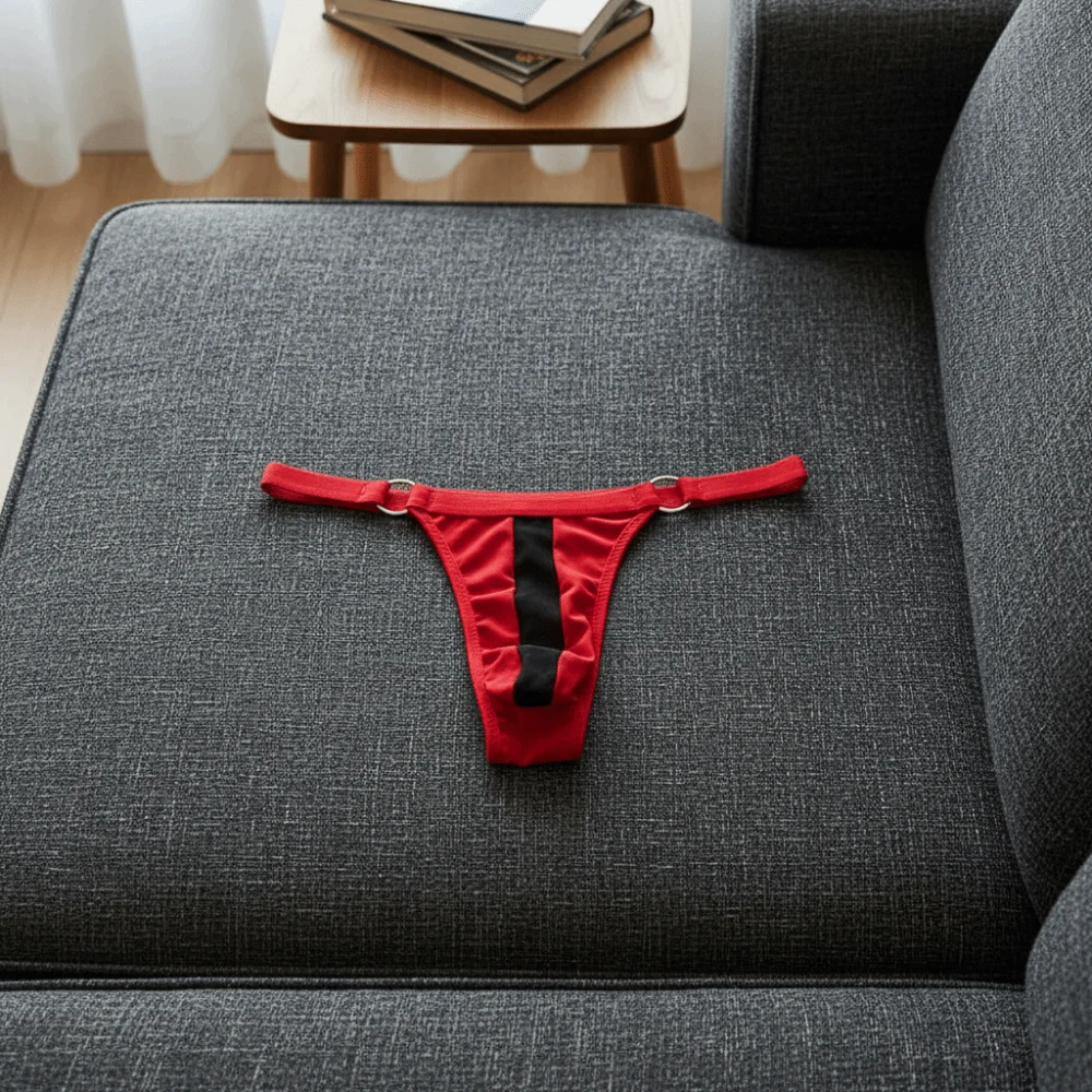 Breathable Transparent Men's Thin Thong Hollow Out Low Waist T-back Briefs Thin Strip Male Lingerie Men Underwear Male