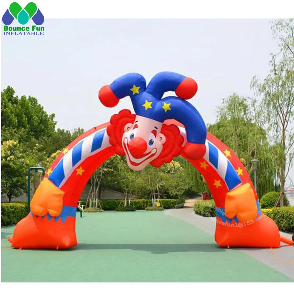 

Outdoor Inflatable Clown Arch Circus Entry Decor Giant Clown Model Entrance Archway Welcome Door Gate For Halloween Decoration