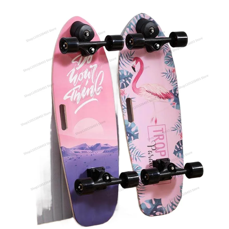 For Land Surfboard, Kids Skateboard Boys and Girls Beginners Free Pedal