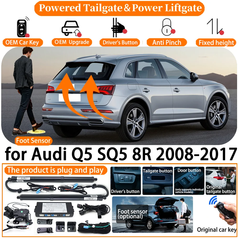 

Car OEM Smart Powered Tailgate system for Audi Q5 SQ5 8R 2008-2017 Automatic Electric Power Tailgate Tail Gate Lift Strut kit
