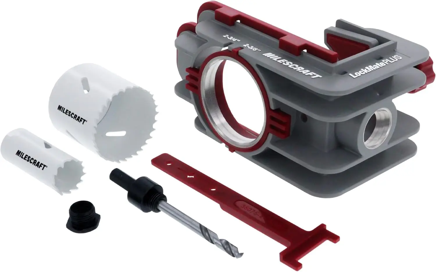 

Комплект для установки самозажимных дверных замков с биметаллическими корончатыми пилами для деревянных/металлических дверей, толщина 1-3/8" и 1-3/4"