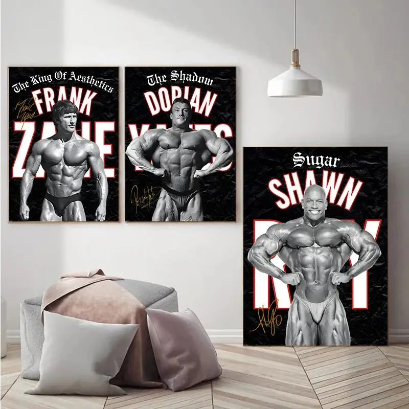 Famous Bodybuilding Fitness Athlete Election Champion Poster Prints Canvas GYM Workout Wall Art Pictures for Home Decor