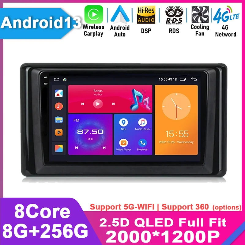 

For TOYOTA RAIZE 2020 Car Radio Stereo Android 13 QLED Screen GPS Navigation Head Unit Multimedia Video Player DSP 4G LTE NET