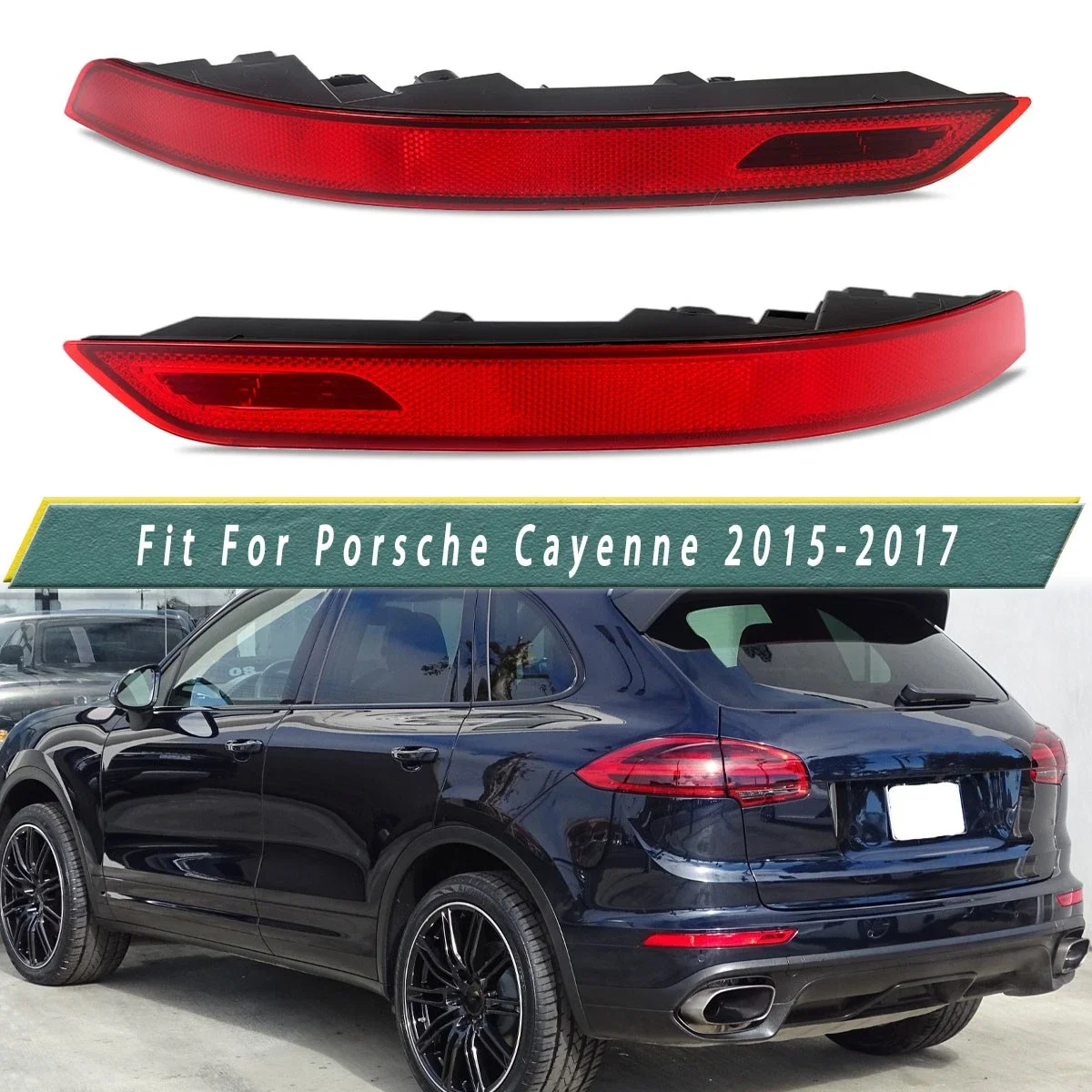 

95863110510 95863110610 левый и правый задний бампер, противотуманный отражатель, стояночный стоп-сигнал, задний фонарь для Porsche Cayenne 2015-2017