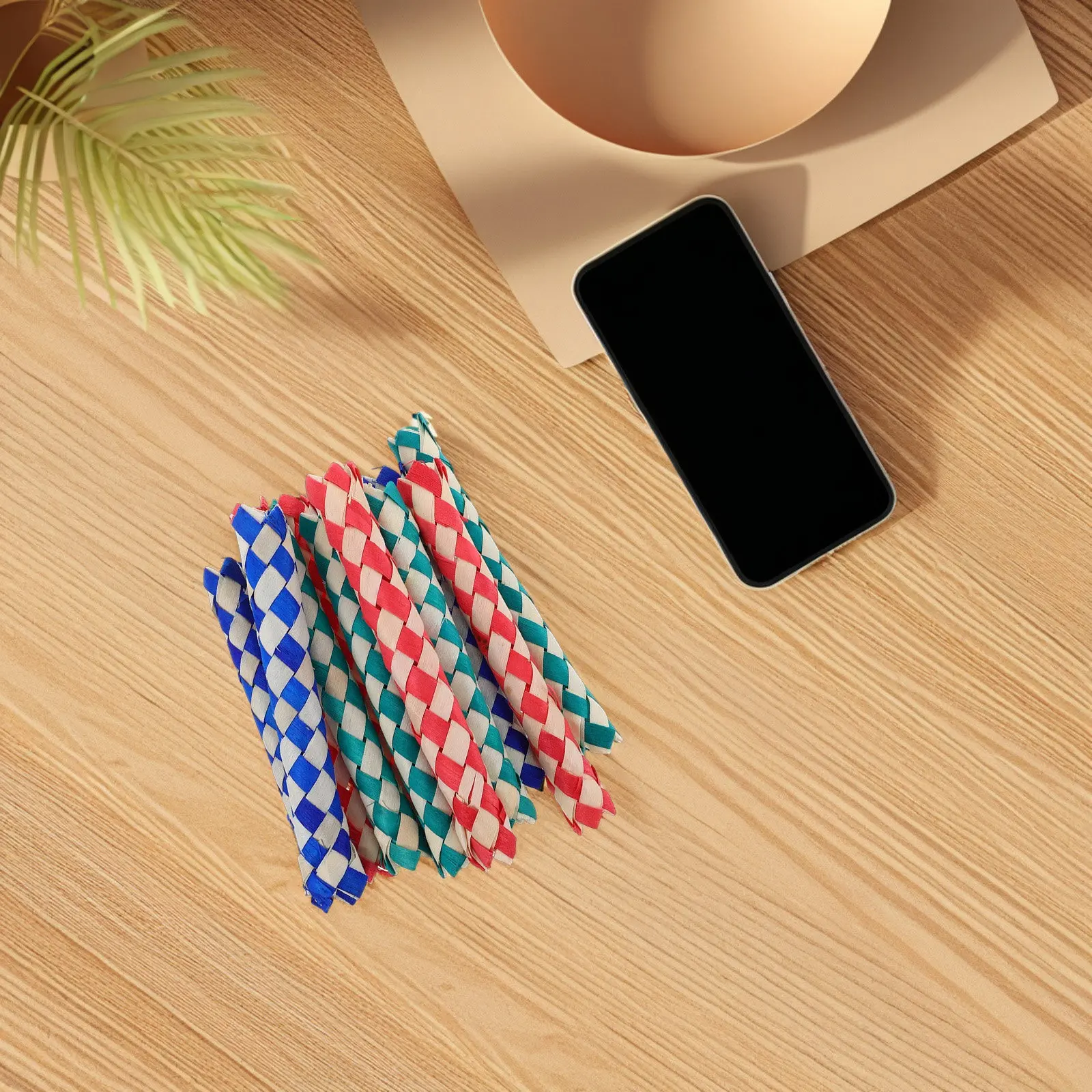 

12Pcs Bamboo Finger Traps Chinese Finger Trap for Kids Birthday Party Favors Parrots Chew Bird Foraging Stuffer