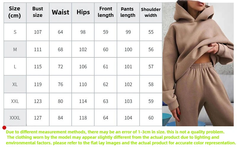 NEW 2026 Women's 2 Piece Tracksuit, Plain Hoodie Sweatshirt and Jogger Pants Set, Casual Loungewear