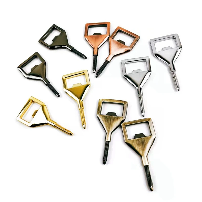 Metal Bottles Opener Kits Insert DIY Blank Opener Metal Beer Opener Square Opener (10 Pcs)