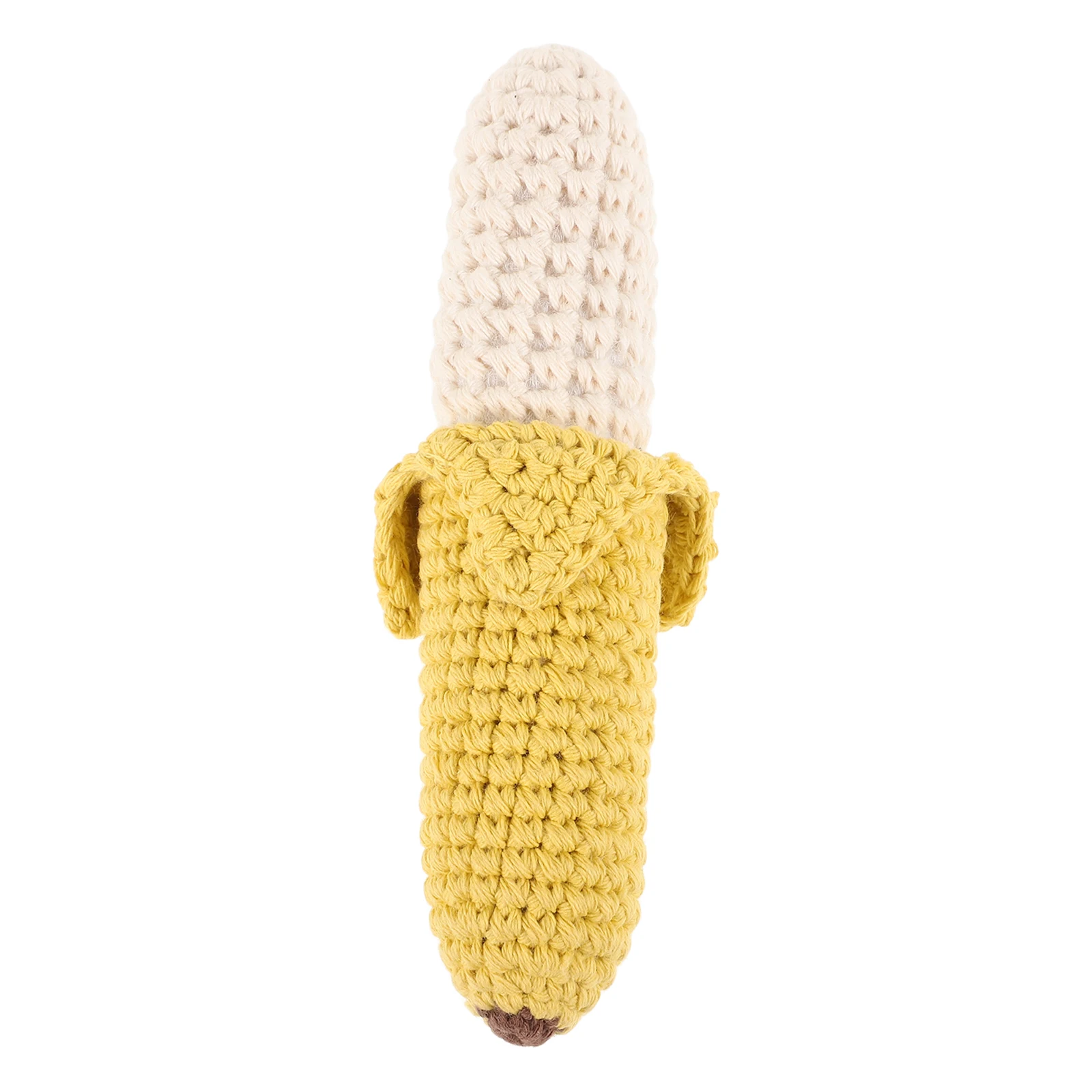 

Baby Toys Banana Hand-rock Gear Shake Rattle Stuff for Newborn Musical Yellow Wooden Crochet