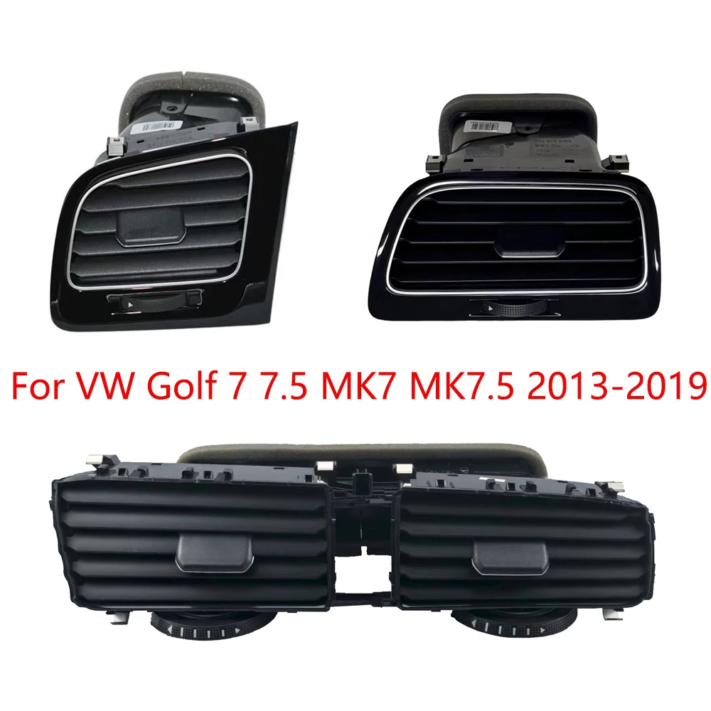 

1/2/3 для VW Golf 7 7,5 MK7 MK7.5 2013-2019, передняя приборная панель автомобиля, центральная розетка кондиционера, рамка для вентиляционных отверстий кондиционера
