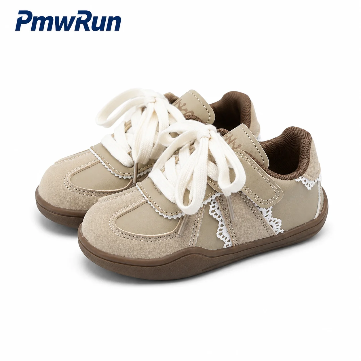 Korean Style Sport Shoes For Children PU Leather Waterproof Kid's Sneakers Anti-slippery Waterproof Running Footwear Boys Girls