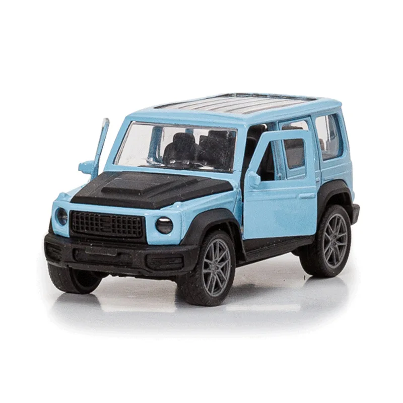 1:43 سبيكة عربات التي تجرها الدواب لعبة نموذج لعب الأطفال سيارة سطح المكتب الحلي الإبداعية التراجع سيارة يمكن فتح الباب الأولاد اللعب