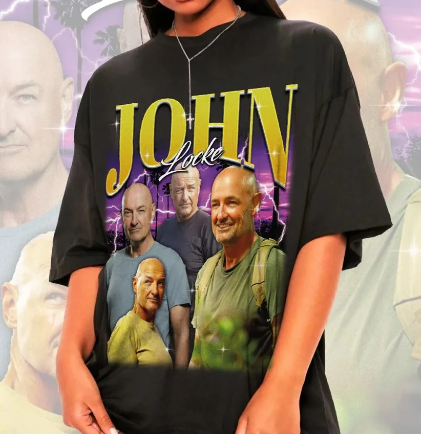 Retro John Locke Shirt John Locke Merch Gift For Fans Unisex All Sizes S-5Xl