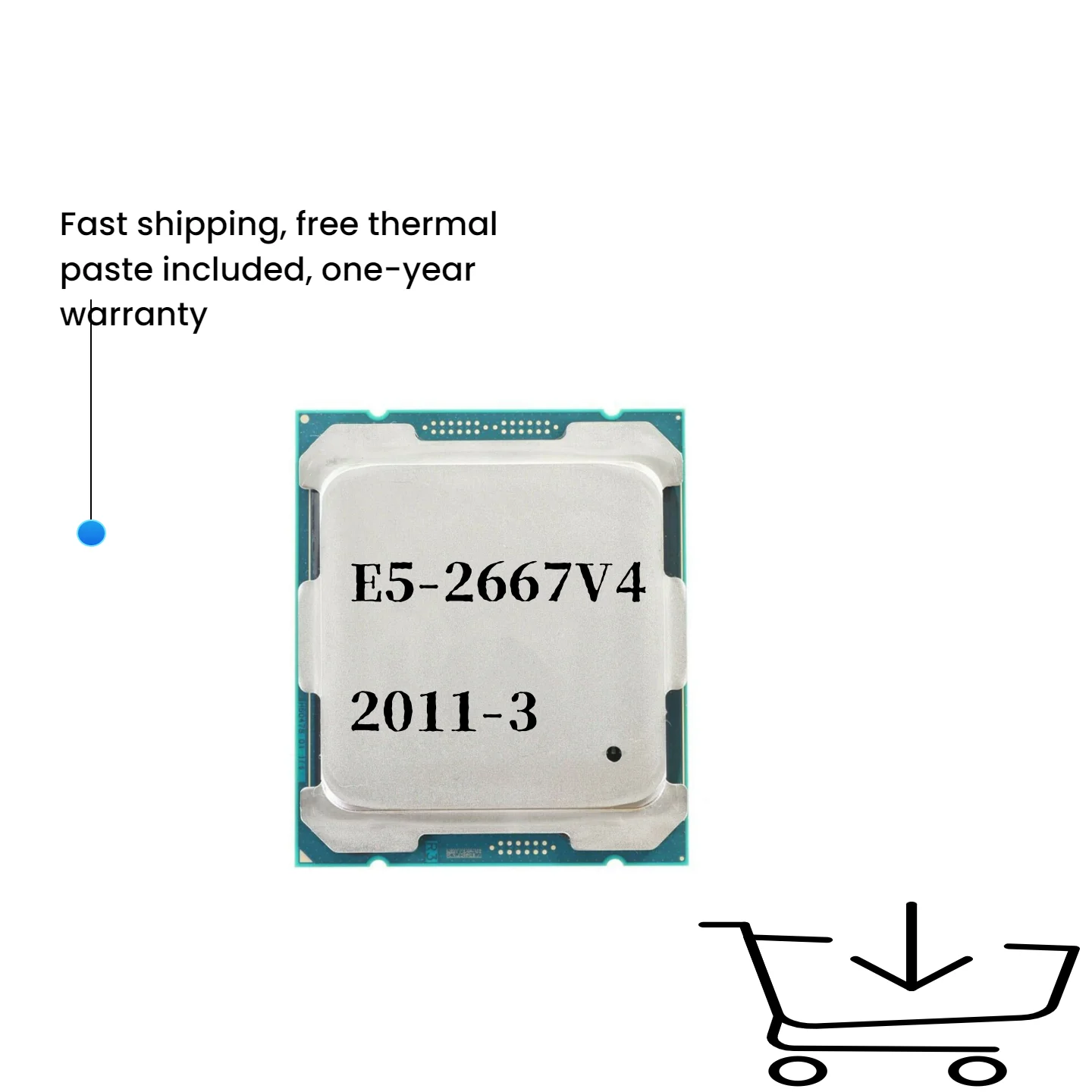 

Xeon E5 2667 V4 2667V4 3,2 ГГц 8-ядерный процессор LGA 2011-3