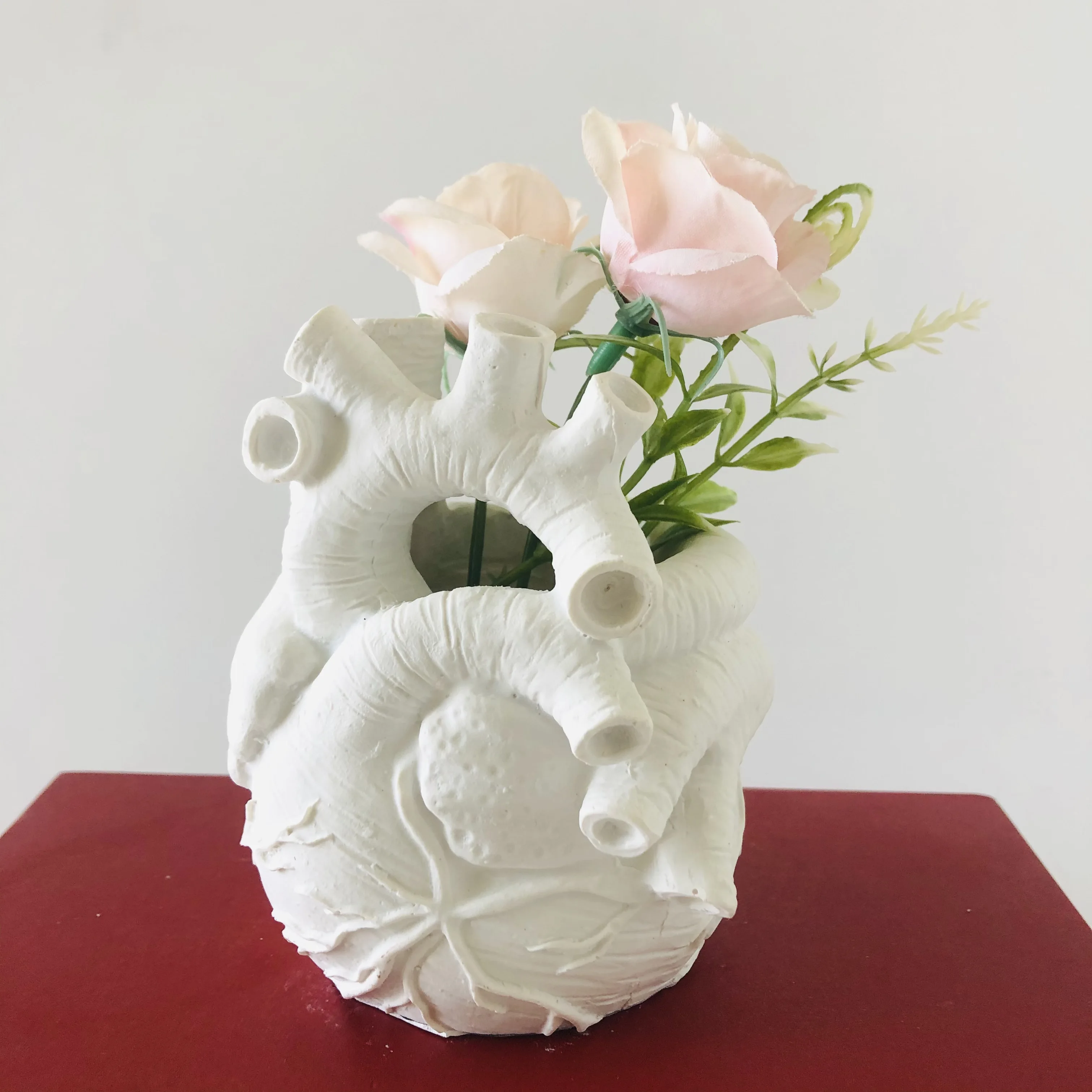 3D Heart Vase Silicone Molds, Resin Plaster Craft Mould, DIY Cement Concrete Flower Pot, Pen Holder, Home Decoration Tools