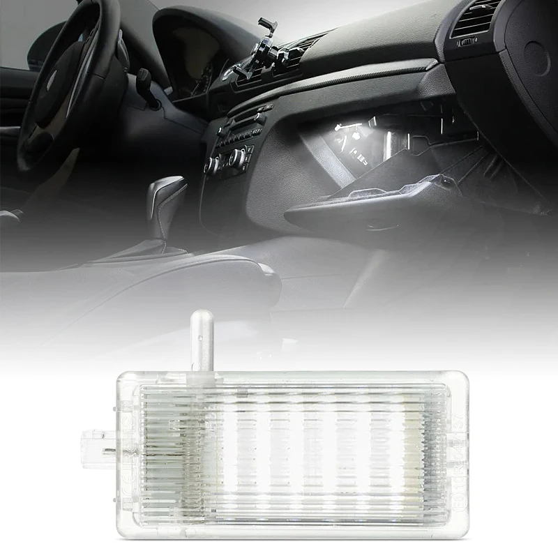 For BMW E46 E81 E82 E87 E88 E89 E90 E91 E92 E93 E83 E84 X1 F25 X3 E53 X5 White LED Glove Box Trunk Light