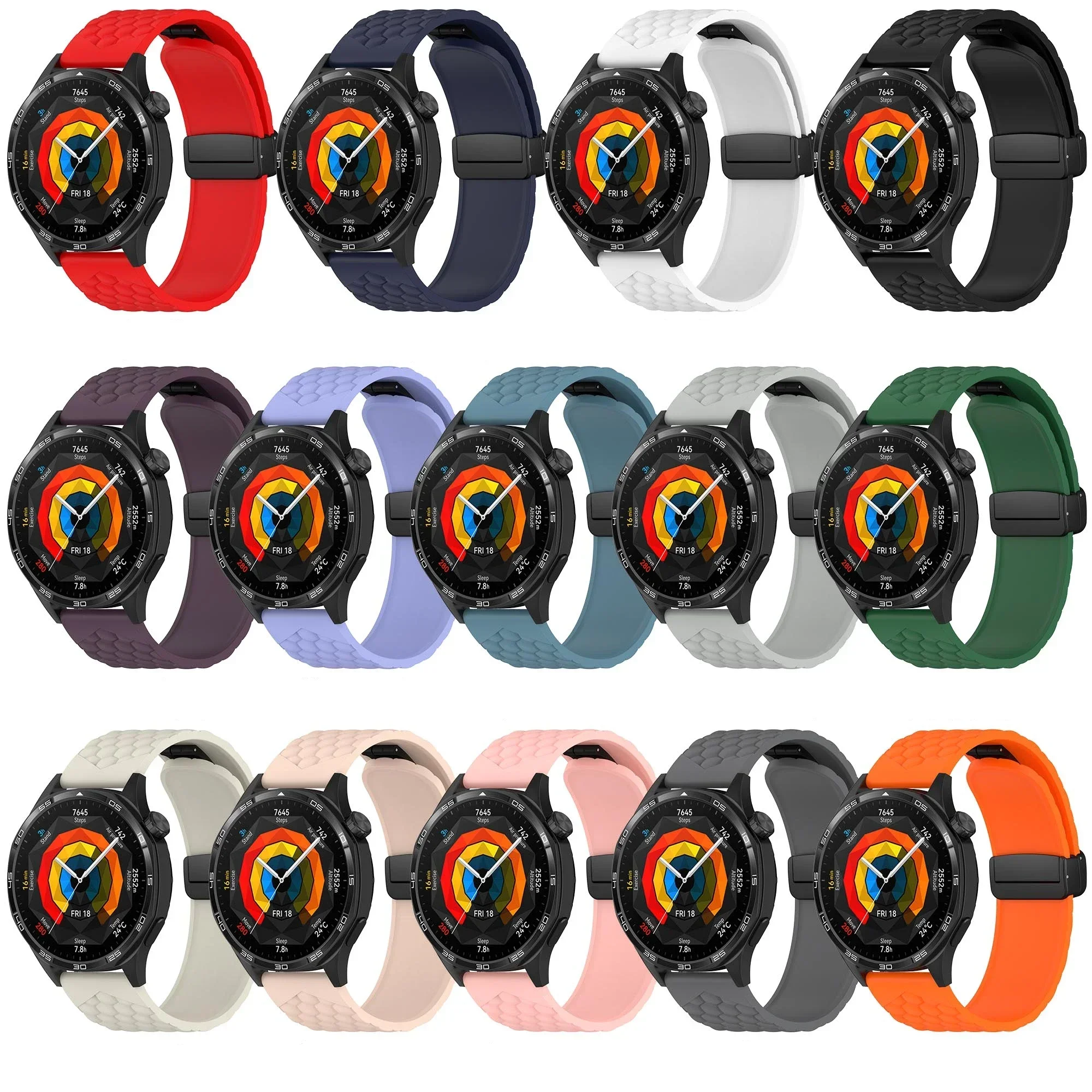 Cinturino in silicone per Huawei GT5/GT4 46mm Cinturino per orologio classico ed elegante da 22 mm compatibile con Huawei GT5pro 46mm