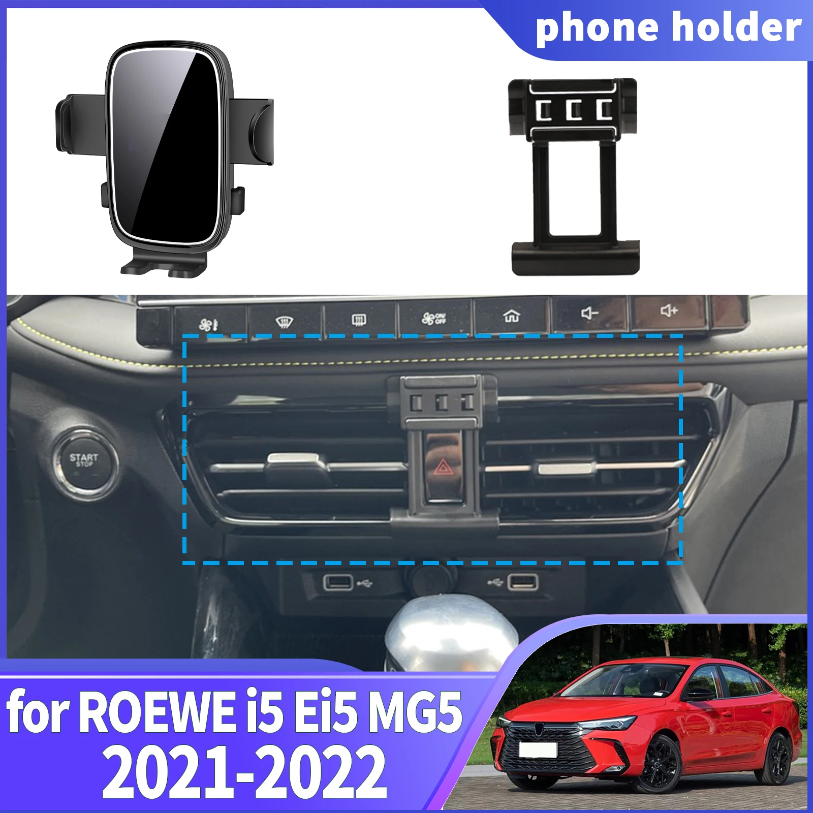 

fit for ROEWE i5 Ei5 MG5 2021 2022 Navigation Phone Holder Mount Customized Car accessoires
