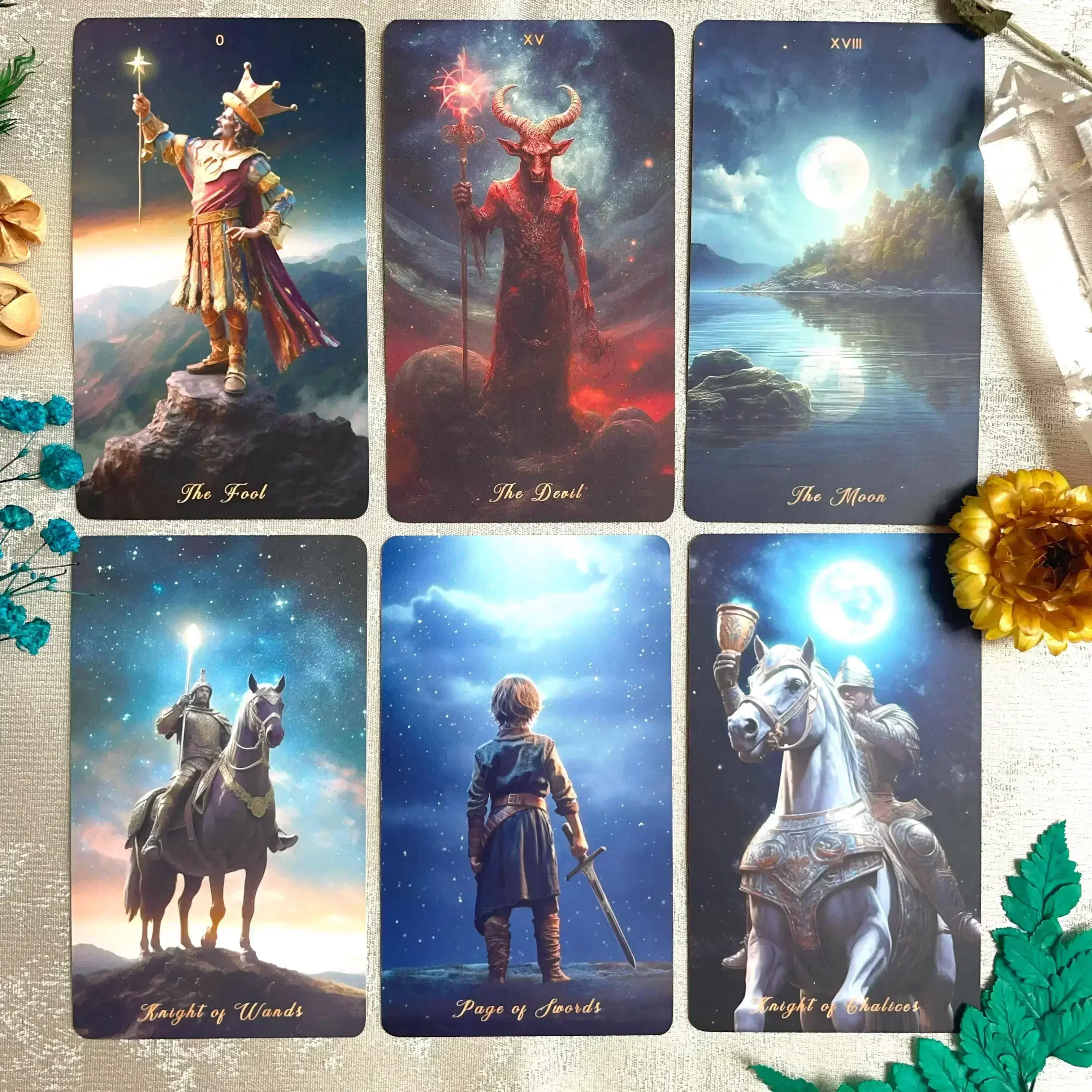 New 2024 Divination Deck Star Realm Tarot Cards 12x7 Oracle Card Decks Beginners High Quality Matte