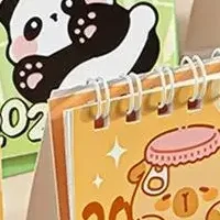 

Cartoon Capybara/Panda 2026 Desk Calendar Portable Coil Schedule Planner Desktop Decoration Daily Planner Gifts