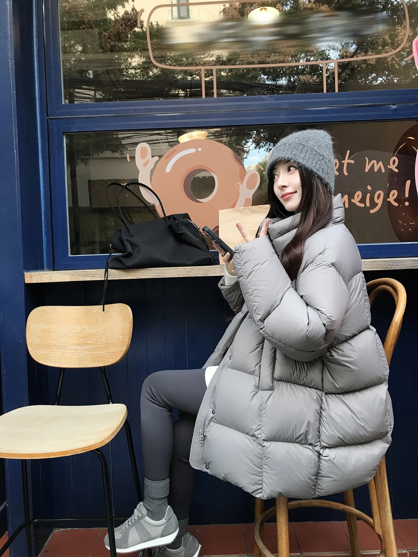 

Легкая белая пуховая куртка Aboutpoem Traceable Comfort с воротником-стойкой, водонепроницаемая, из нейлона, женская