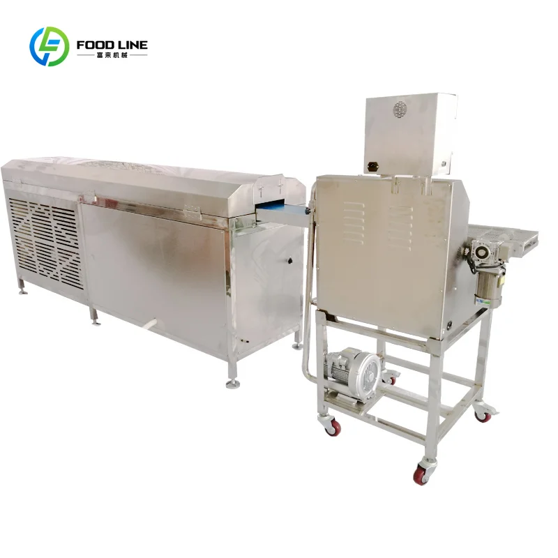 Chocolate Coating Enrober for Cookies Small Scale Commercial Production Machine Custom