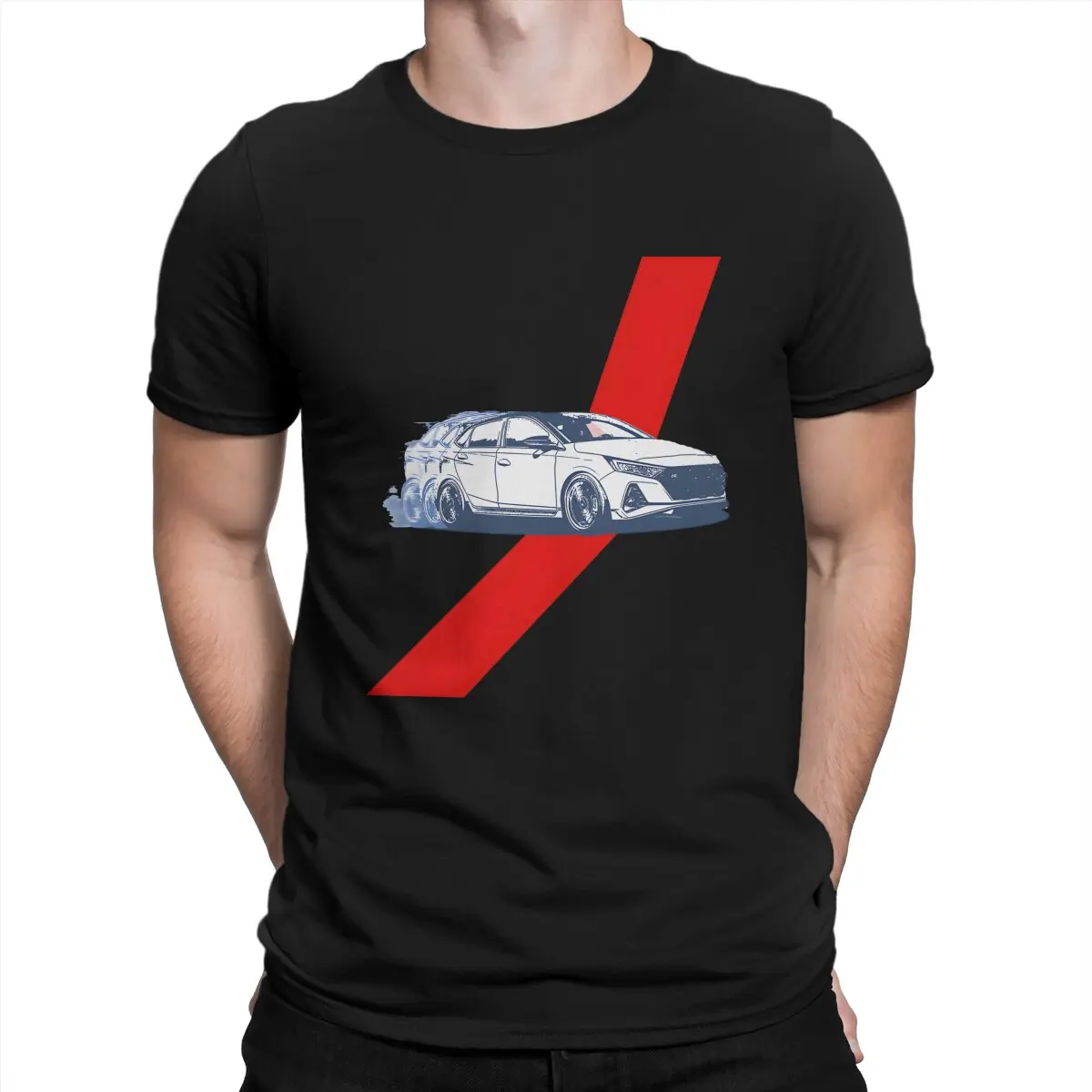 Funny Hyundai I20n Performance Blue T-Shirt for Men Round Collar Cotton T Shirts N Racing Short Sleeve Tee Shirt New Arrival