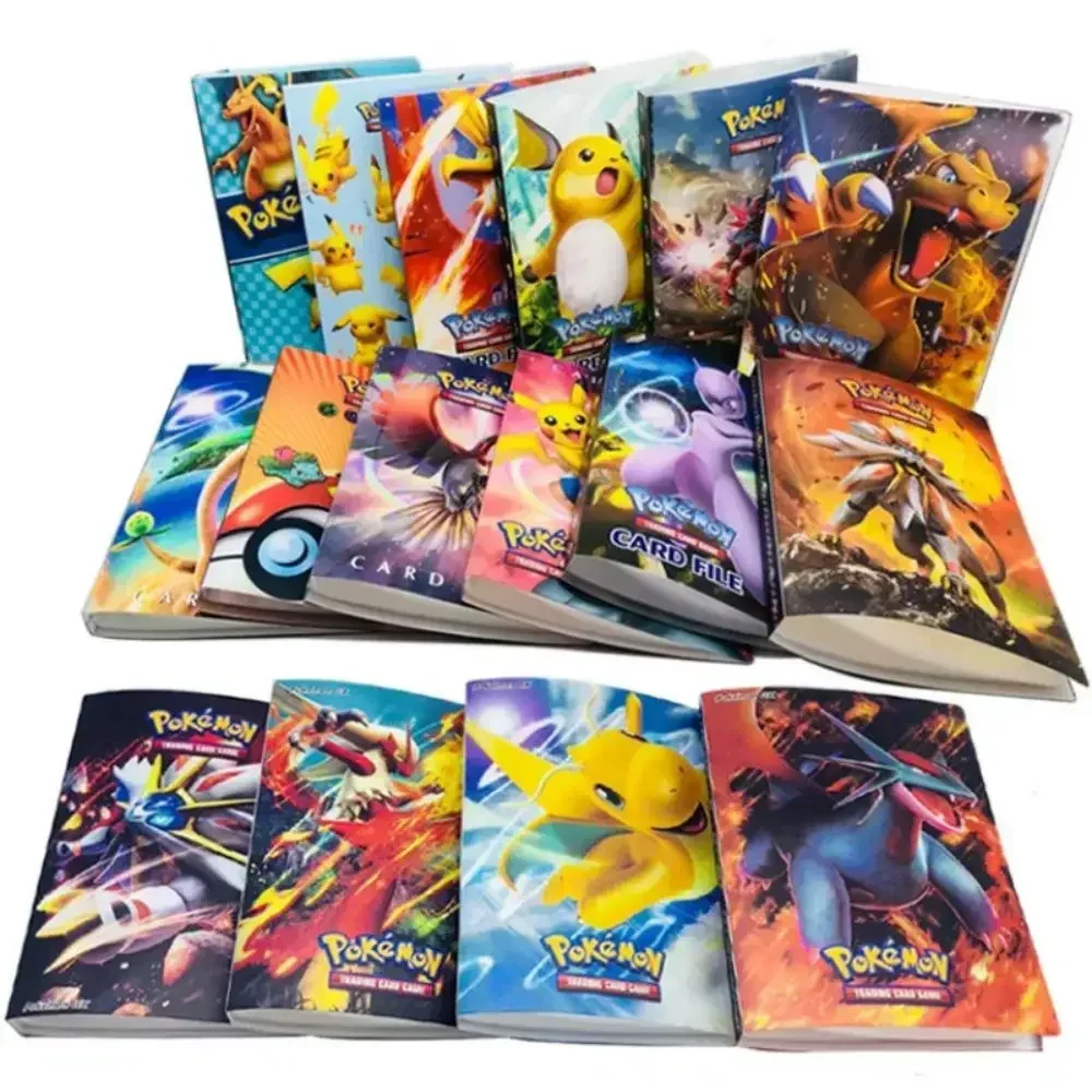 300styles 240Pcs Album Pokemon Cards Album Book Cartoon Anime Charizard Game Card VMAX GX EX Holder Folder Kid Cool Toy Gift