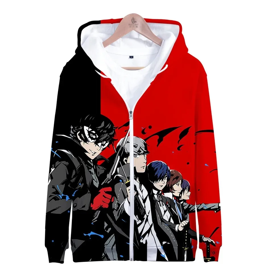 

Game Persona 5 Zipper Jacket P5 Ren Amamiya 3D Hoodie Anime Cosplay Costume Akira Kurusu Mens Hoodies Sweatshirts Streetwear