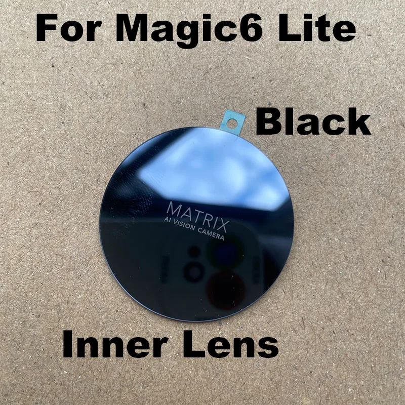 1PCS For Huawei Honor Magic6 Lite 5G Back Camera Lens Rear Glass With Adhesive Sticker Replacement Inner Outer Magic 6 Lite