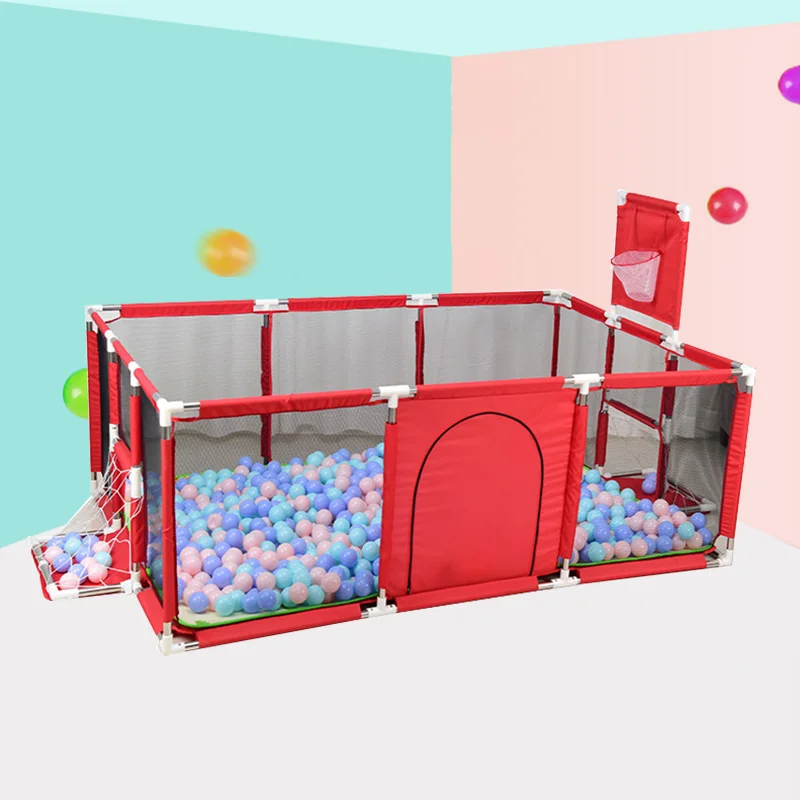 Corralito para bebé, PISCINA DE BOLAS para recién nacido, barrera de seguridad para niños, patio de juegos infantil, campo de fútbol interior