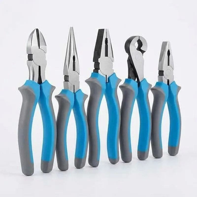 8''/6”Universal Multifunctional Diagonal Pliers Needle Nose Pliers Hardware Tools Electrician Wire Cutters Universal Wire Pliers