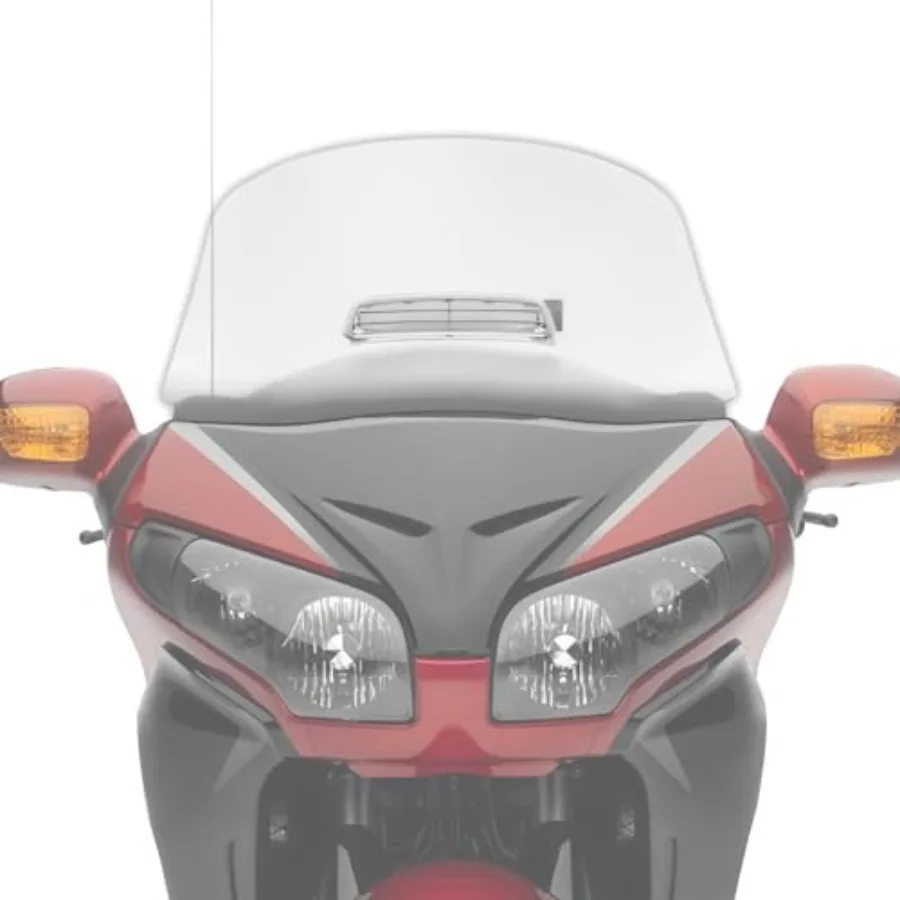 Parabrisas De motocicleta con embellecedor De ventilación De aire con luz para Honda Goldwing GL1800 20012017 modelo aerodinámico mejorado De