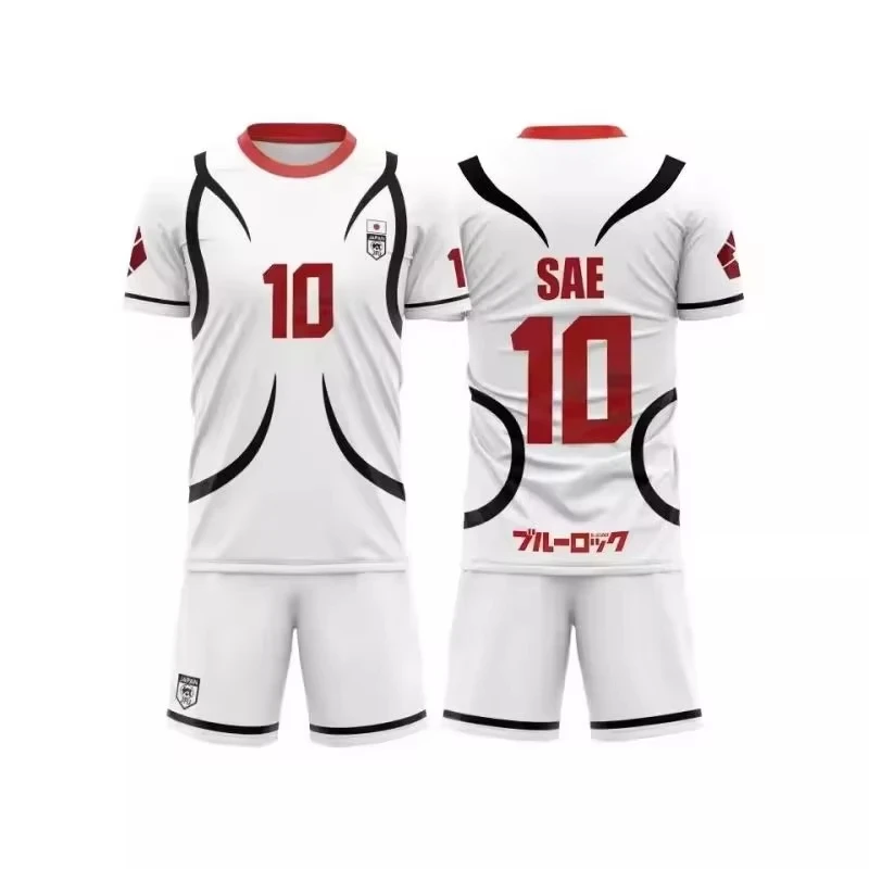 2026 Kinder Anime Trikot Blue Lock Sae Itoshi Rollenspiel 3D-Druck Anzug Herren Damen Mode Oversize Kurzarm-Set Atmungsaktiv – Detail 5