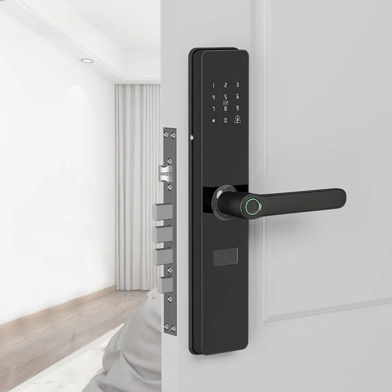 Anti Theft Smart Door Lock TTLock Bluetooth Wireless Digital Keypad Code Fingerprint Door Lock Aluminum Alloy Wood/Aluminum Door
