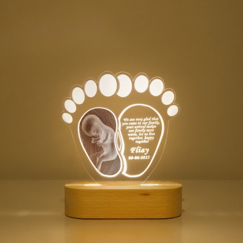 

Personalized Custom Acrylic Led Lamp For MOM Family Kids LOVE Customized Night Light Wedding Birthday Christmas Gifts Home Decor