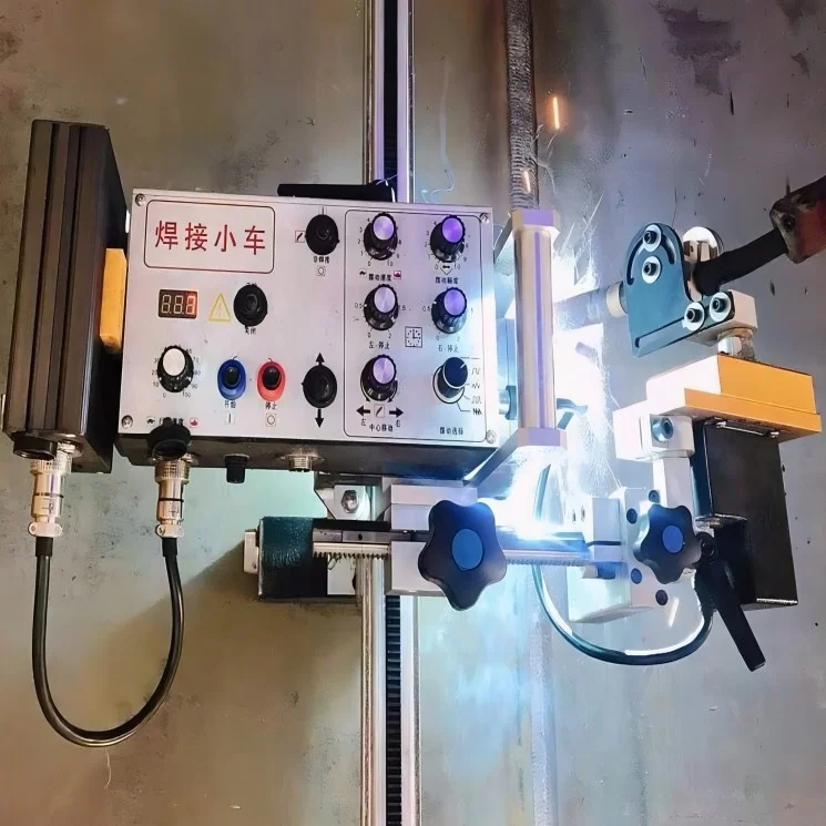 معدات آلة لحام المعادن الأوتوماتيكية متعددة الاستخدامات جرار روبوت لحام أوتوماتيكي للمؤخرة العمودية