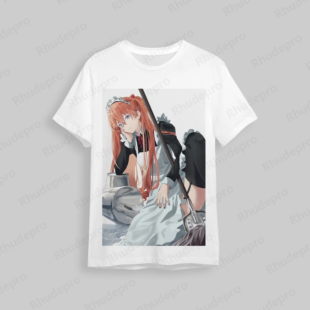 Neon Genesis Evangelion T-Shirt masculina, Roupas Hip Hop, Tendência extragrande, Y2K Moda Tshirt, Tendência Hip Hop, Streetwear, 2024