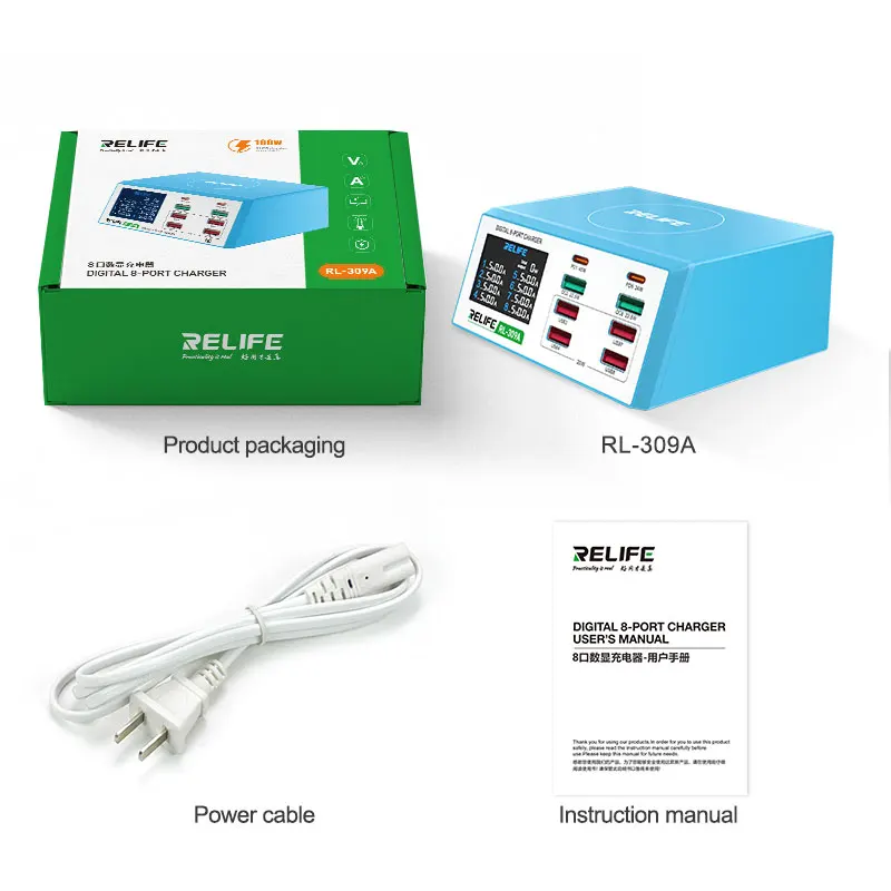 RELIFE High Power 8-Port RL-309A 100W