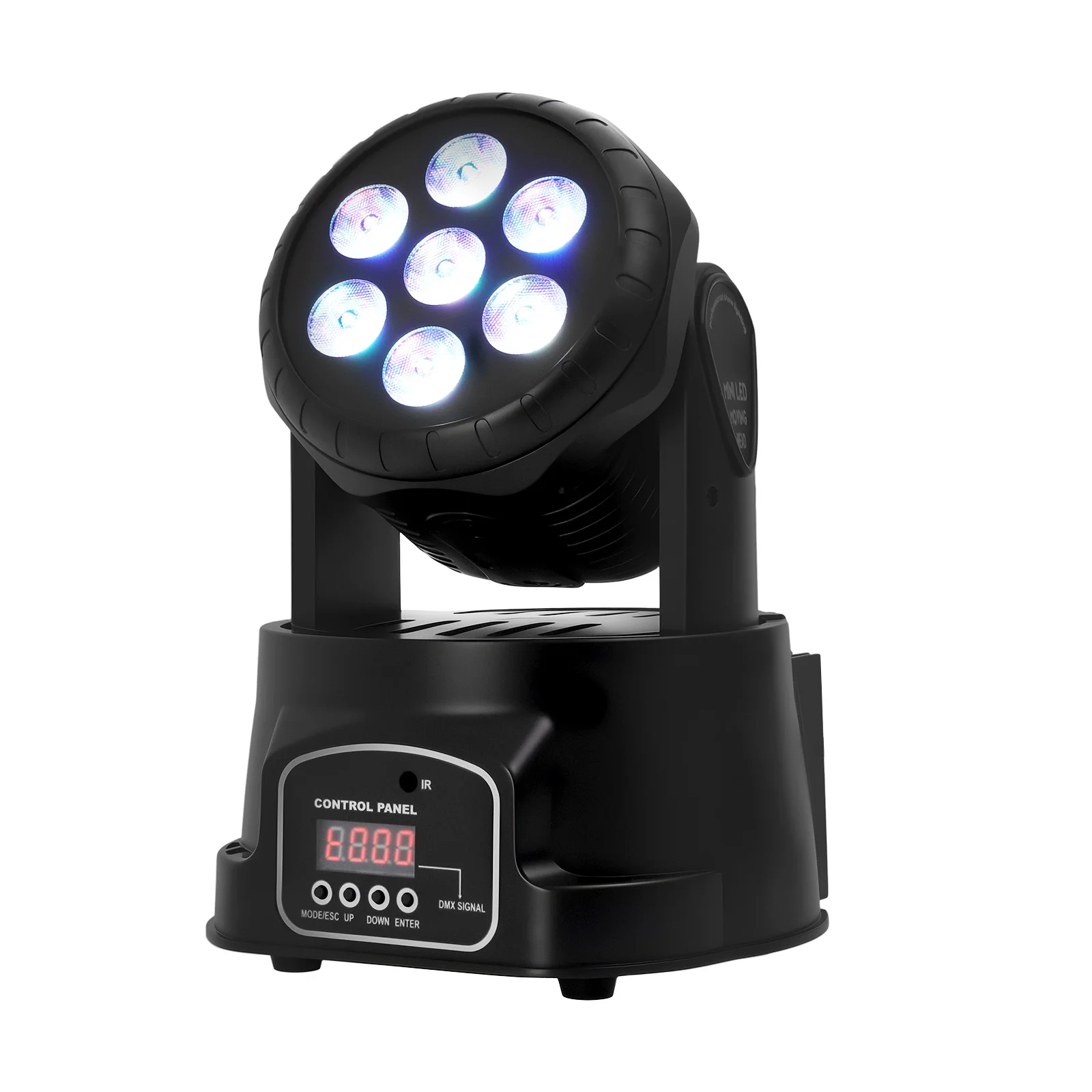 7x10W Moving Head LED Wash Licht RGBW 4in1 Party-Licht DMX 512 für DJ Disco Hochzeit Party Nachtclub Licht-Performance – Detail 11