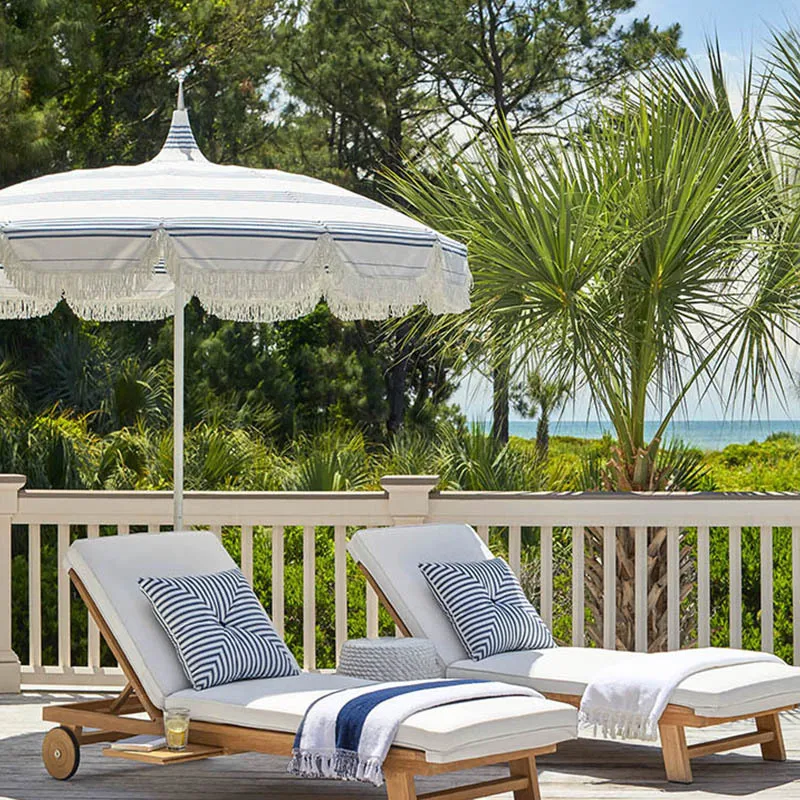 

Aluminum rod high color fastness polyester courtyard pagoda umbrella 10 bone wind beach sunshade sun umbrella