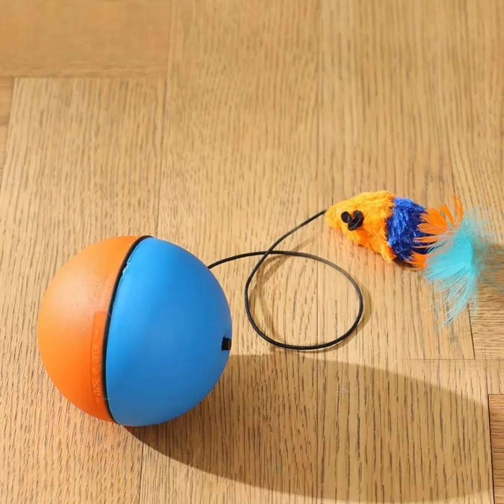 

ABS Automatic Electric Cat Toy Simulated Tail Interactive Automatic Rolling Ball Toy Multifunctional Moving Cat Ball Toys