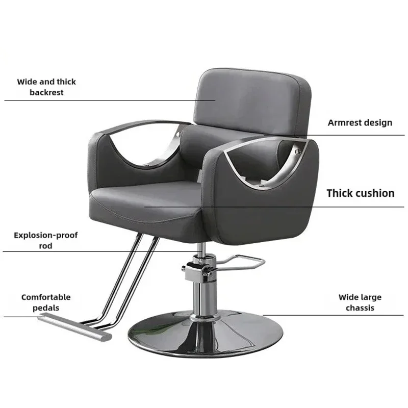 Professional Barber Chairs Barbars Living Room Wash Shop Rotating Hairdresser Armchair Ergonomic Offer Chair Hair Salon Silla