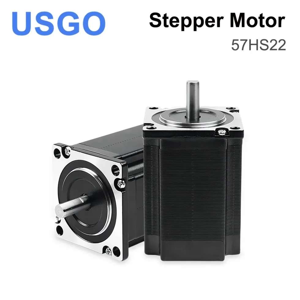 USGO Leadshine Stepper Motor 57HS22 NEMA 23 2-Phase Current / Phase 5.6A Length 81mm Shaft 8mm