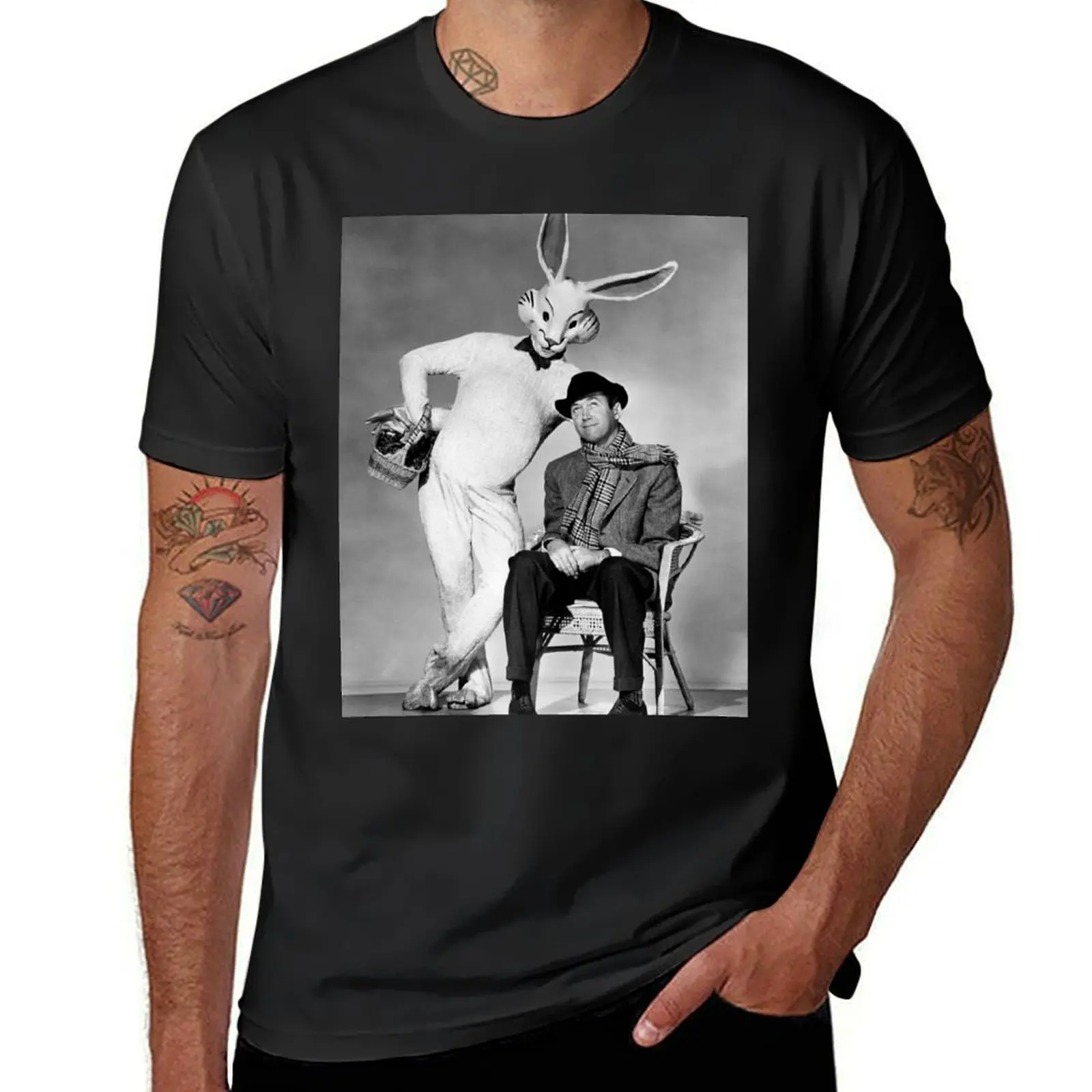 Harvey Henry Koster rabbit T-Shirt cute clothes plain plus sizes sports fans heavy weight t shirts for men