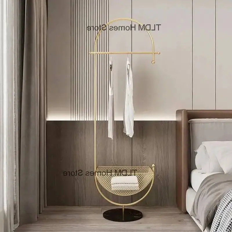 Luxury Italian Light Wrought Coat Iron Coat Standing Rack Racks Living Room Home Furniture Bedroom Fall To The Ground Hanger