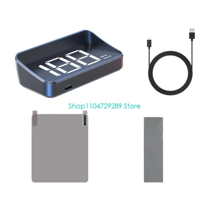 D8KE Car Head Up Display With Speed RPM And Coolant Monitoring Windshield Projector