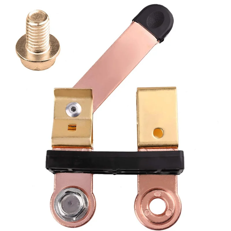 

Copper Battery Side Post Shut Off Blade Switchable Car Battery Connector Brass Zinc Alloy Knife Isolator